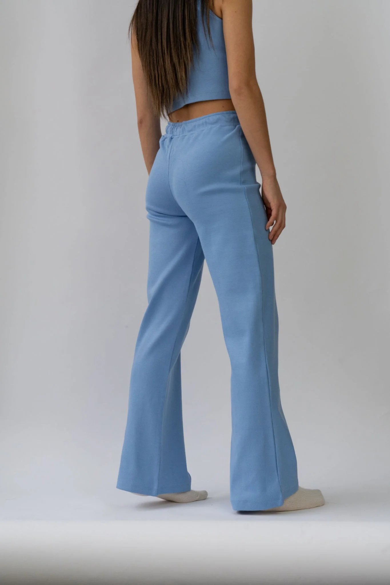 Wide Leg Lounge Pants Cornflower - Image 3
