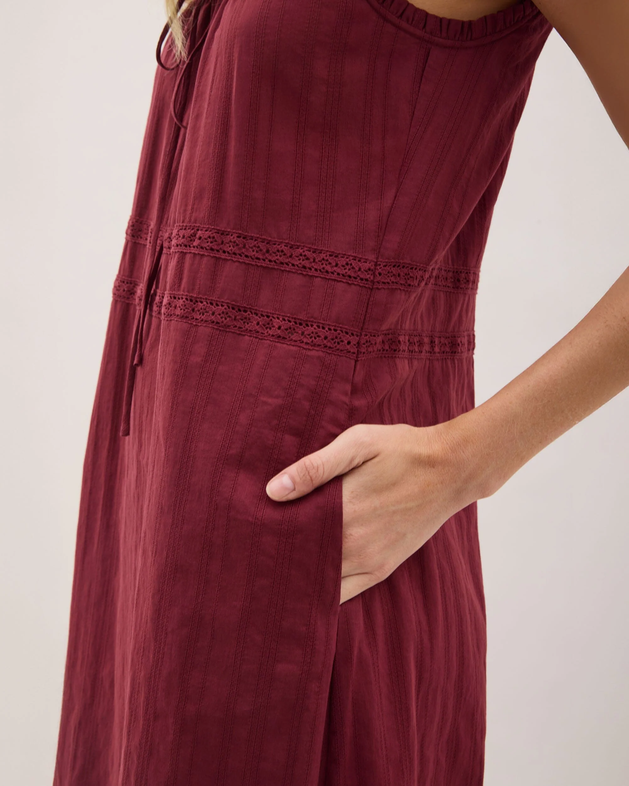 Florence Sundress - New Maroon - Image 6