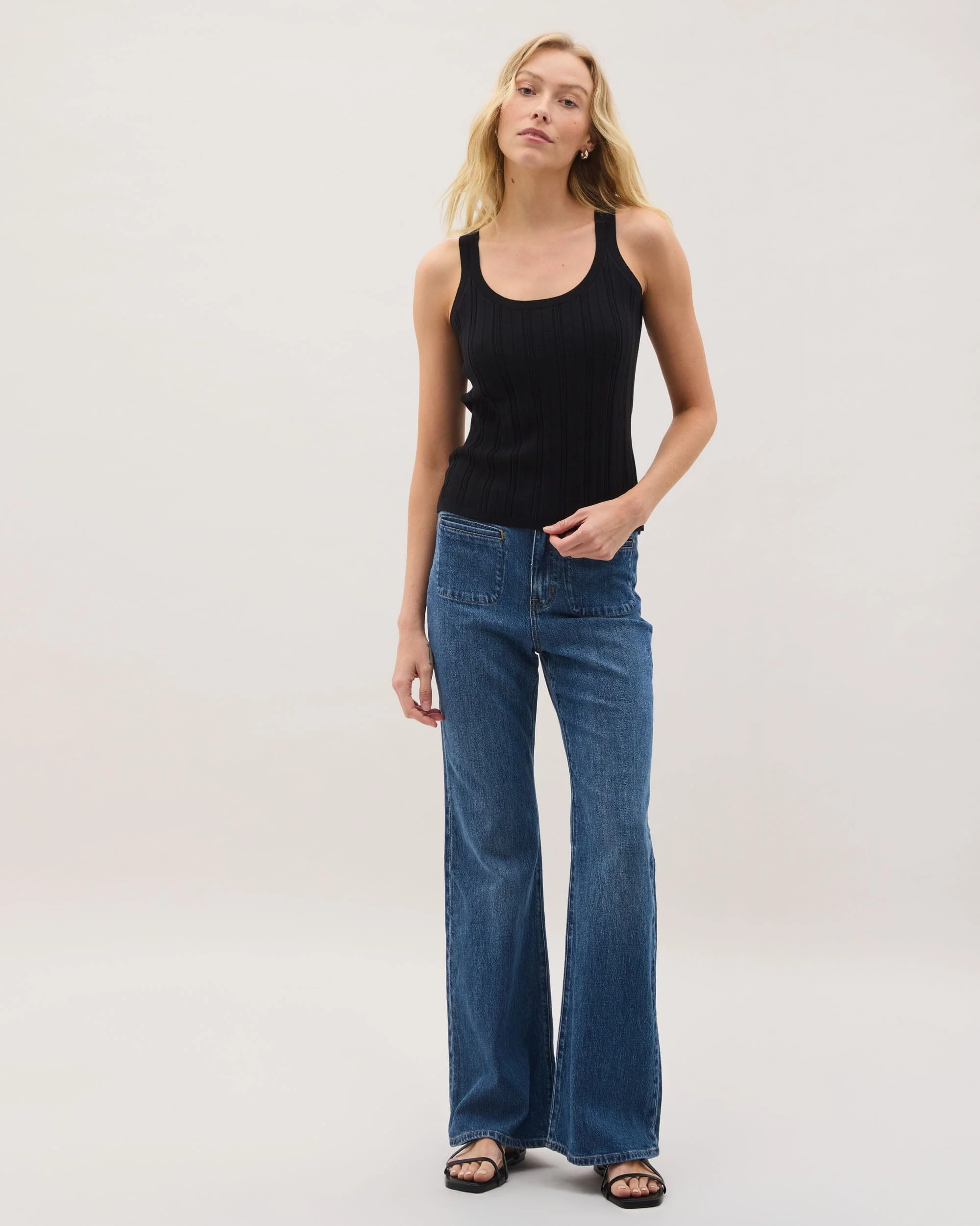 Monica Tank - Black - Image 2