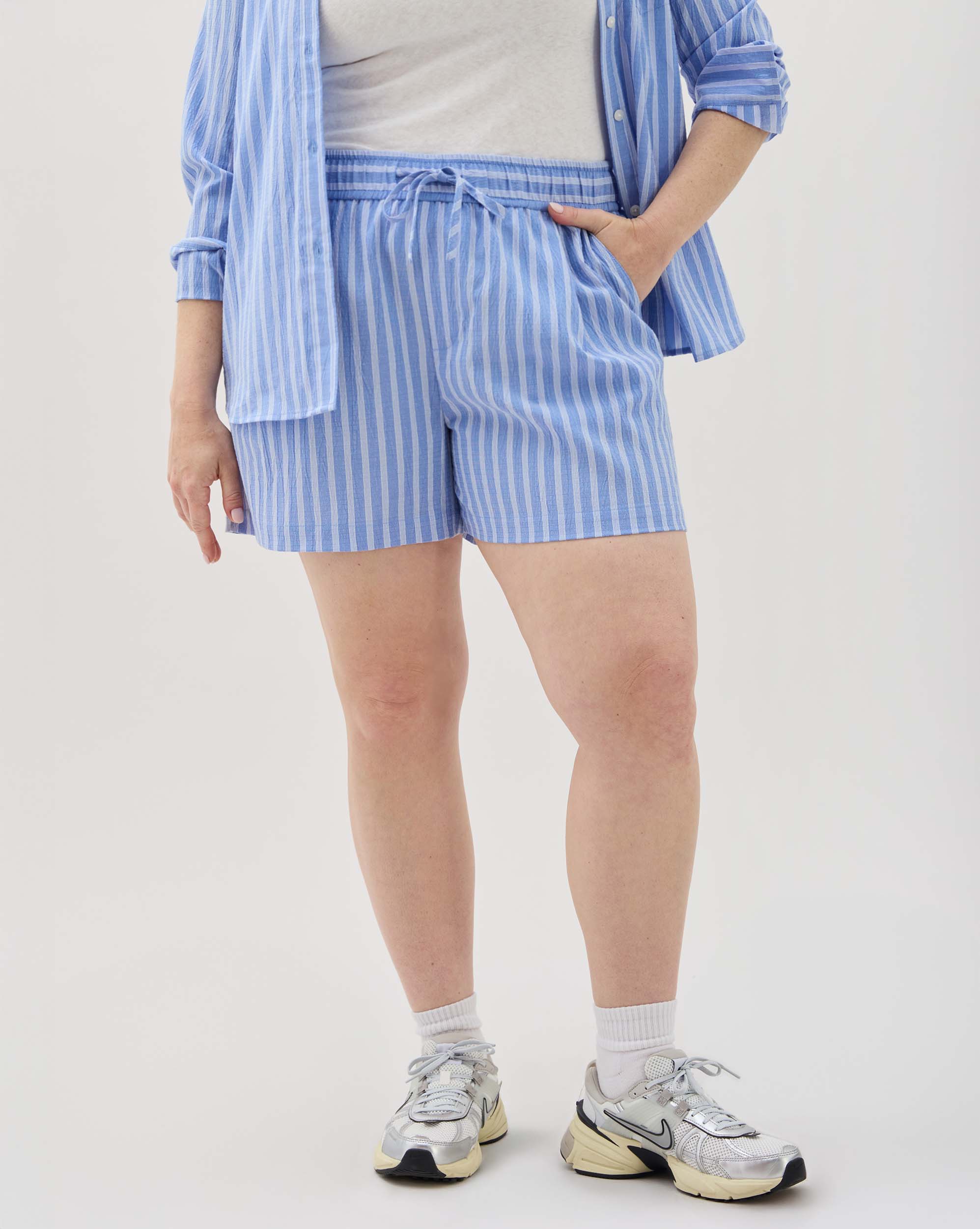Palermo Short - Blue Stripe - Image 4