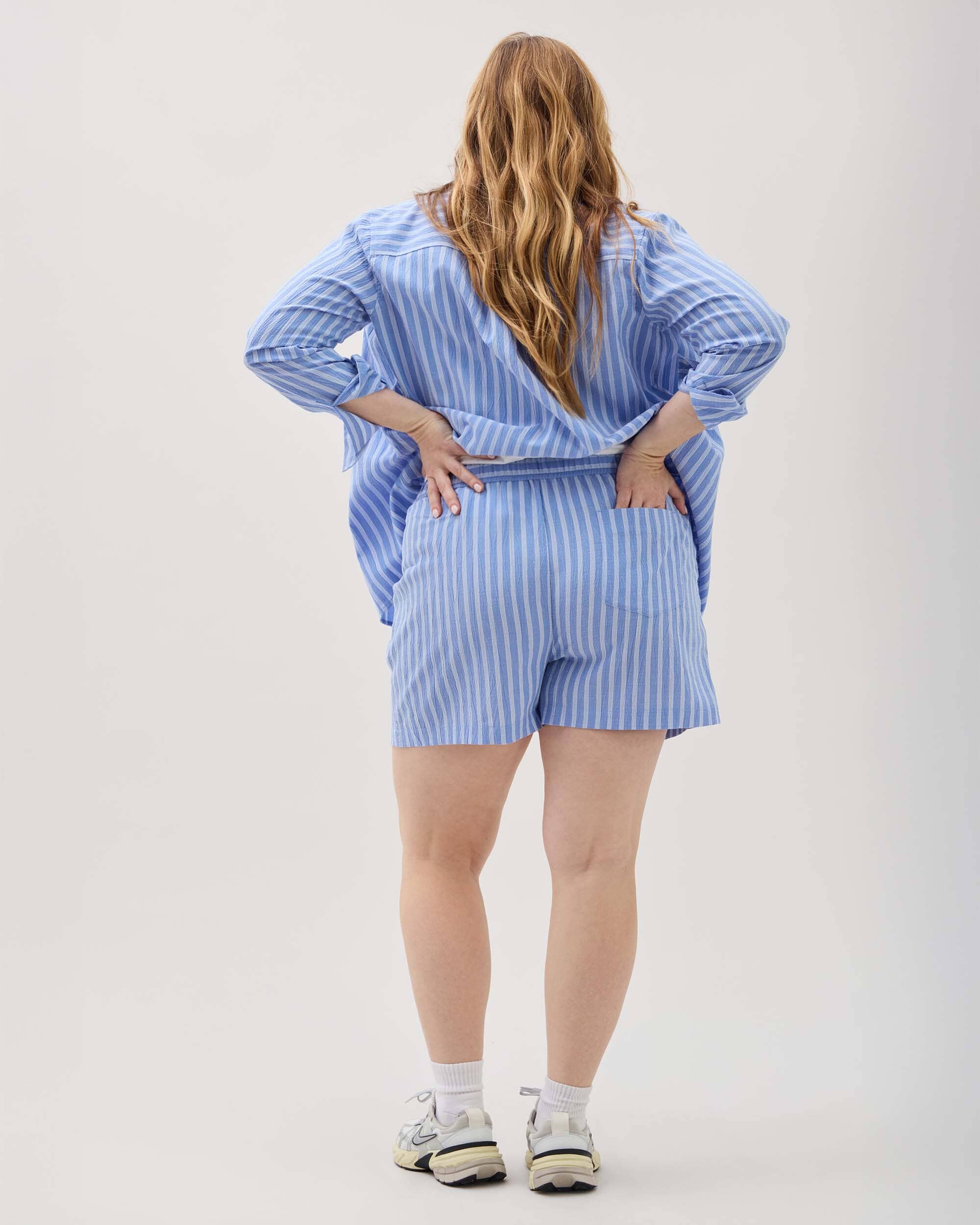 Palermo Short - Blue Stripe - Image 5