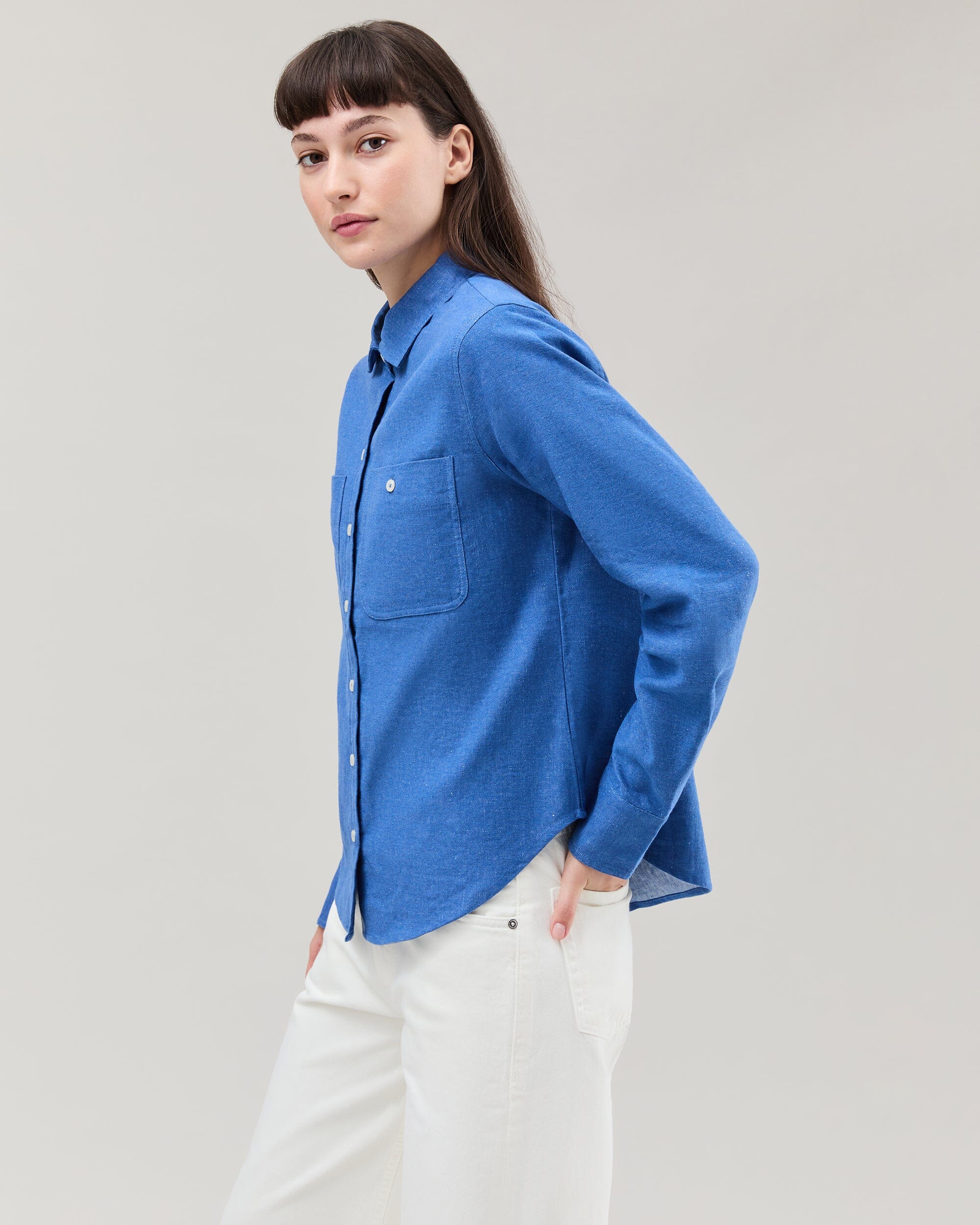 Roma Work Shirt - True Blue - Image 3
