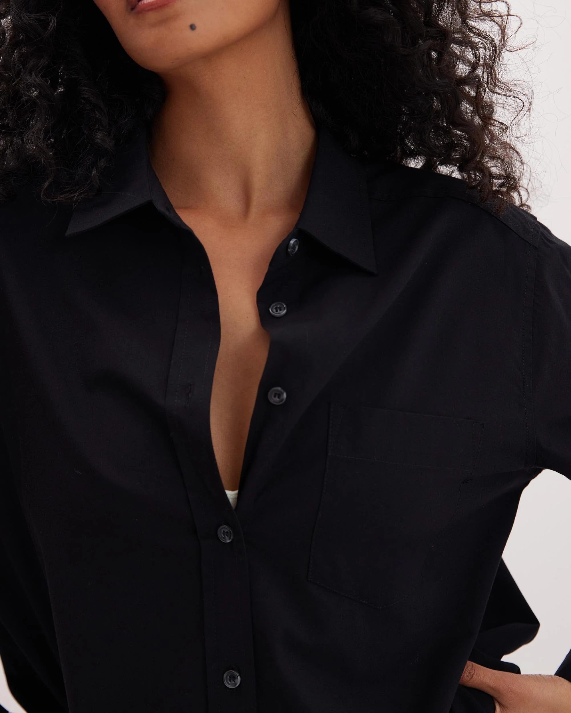 Venice Button Up Shirt - Black - Image 4