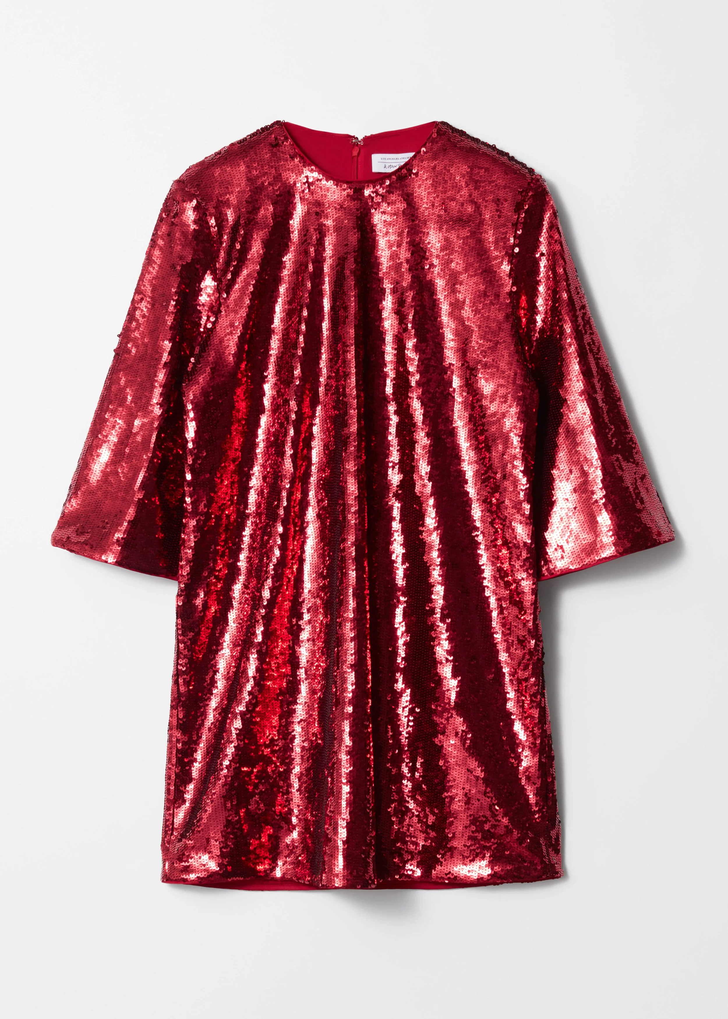 Harrison Sequin Dress - Red - Image 3